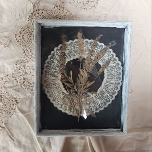 Dried floral wall art